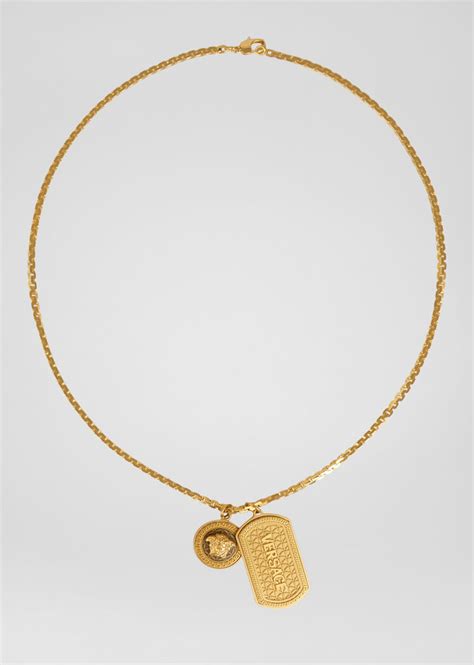 versace collana uomo oro|Collane Versace da Uomo in Oro .